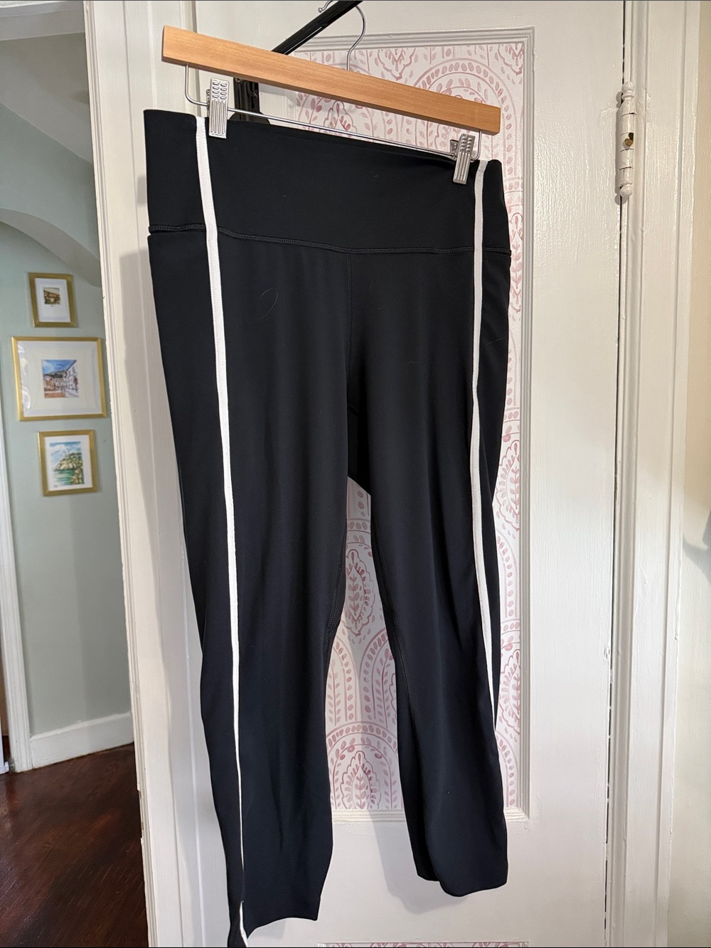 Under Armour Black Leggings with White Logo